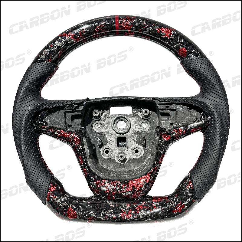 

Кованый карбоновый материал, популярный товар, черная кожа с индивидуальным дизайном, гоночный руль для автомобилей Pontiac Holden G8