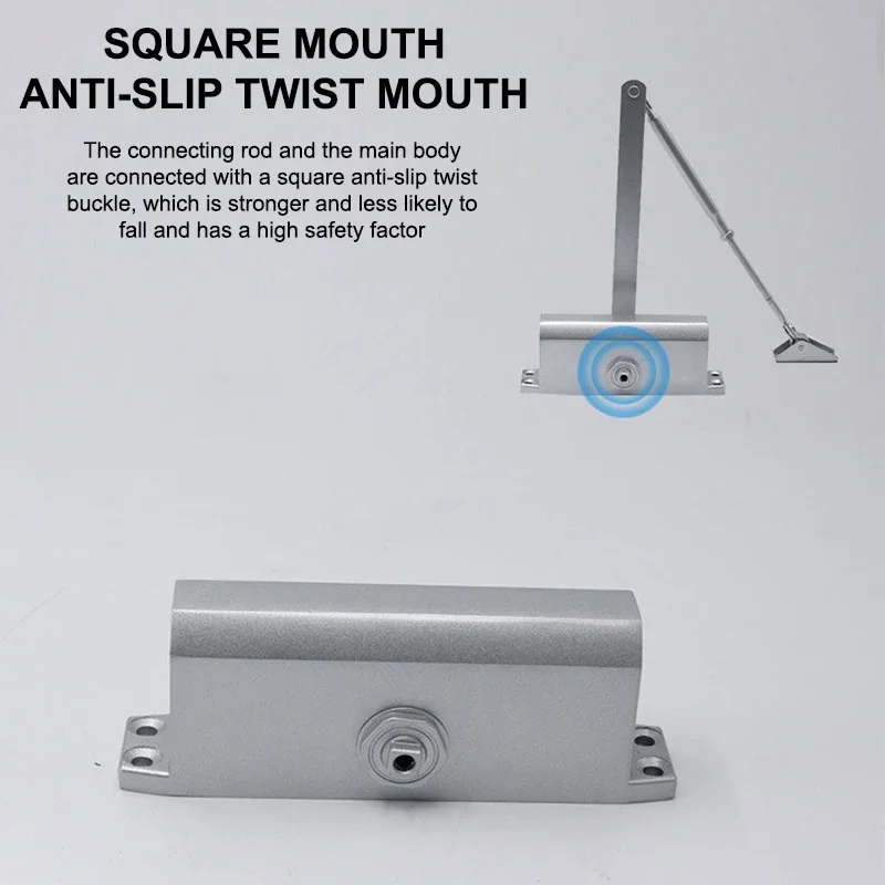 Automatic Door Closer Security System 25KG To 85KG Adjustable Speed Door Closing Equipment Mute Soft Closing Door Hardware