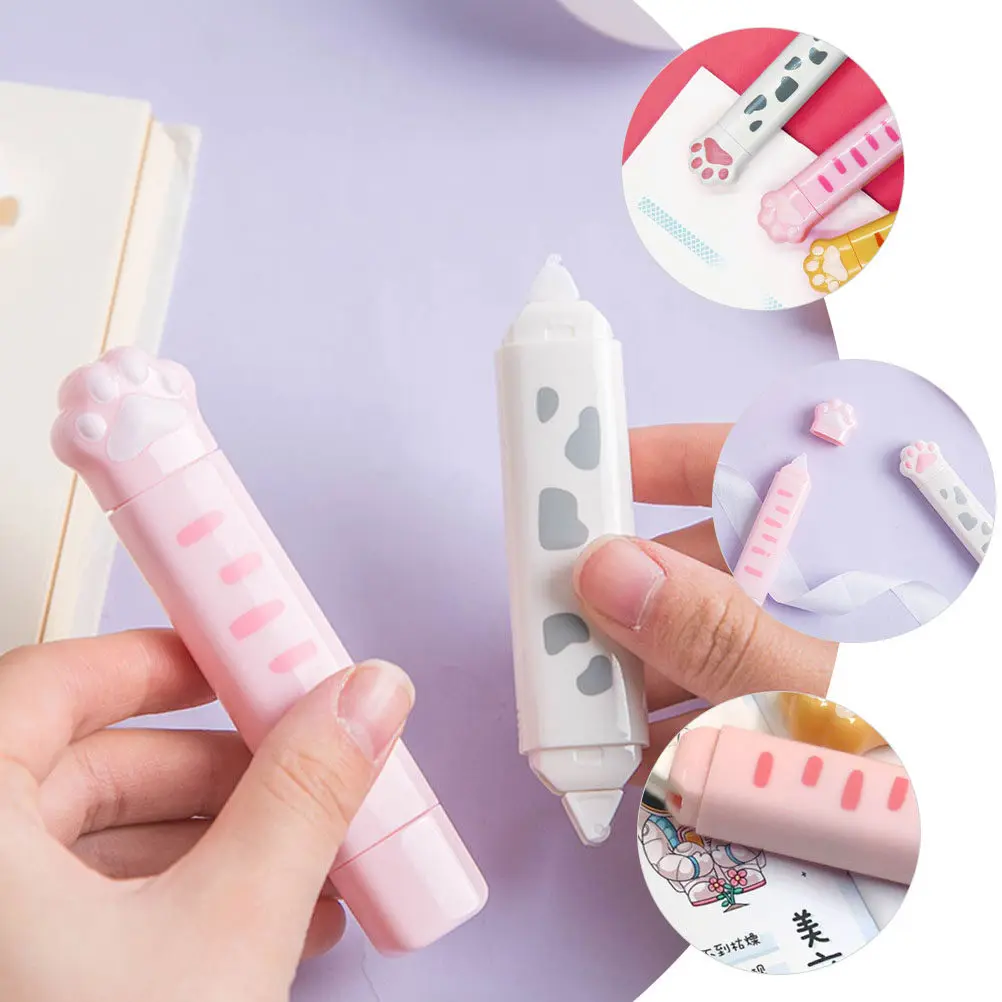 Cat Paw Correction Tape 2pcs – Kawaii Cute Portable Stationery for Students, School, Office & Home