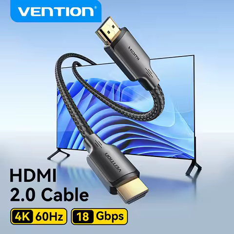 Vention HDMI Cable 4K/60Hz for Laptop PS5 Xiaomi TV Box High Speed Certified 4K@60Hz Cable 18Gbps Dolby Vision HDMI 2.0 Cable