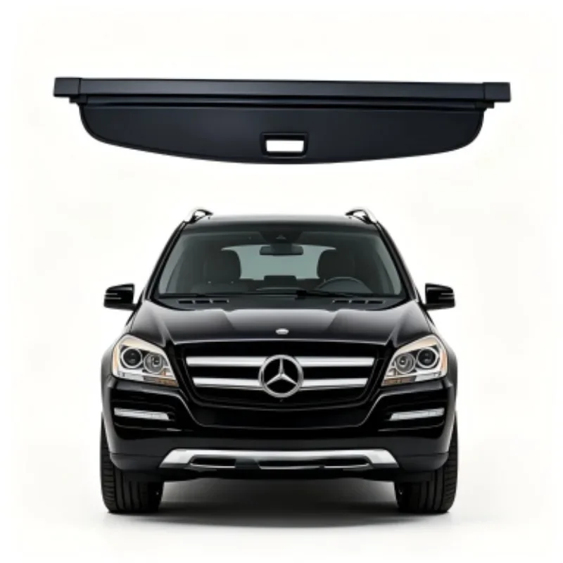 Cargo Cover Trunk Privacy Shade Rear Security Partition Anti-Theft Shield Organizer for Mercedes-Benz GL-Class X164 2006-2012