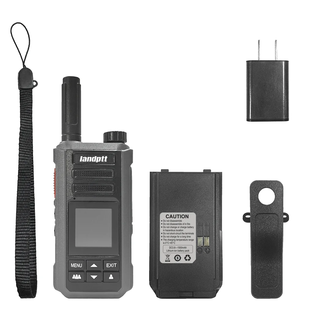 Landptt 4G POC無線PTTトランシーバー、SIMカード対応、世界範囲、広帯域、無料プラットフォーム、長距離無線コミュニケーター