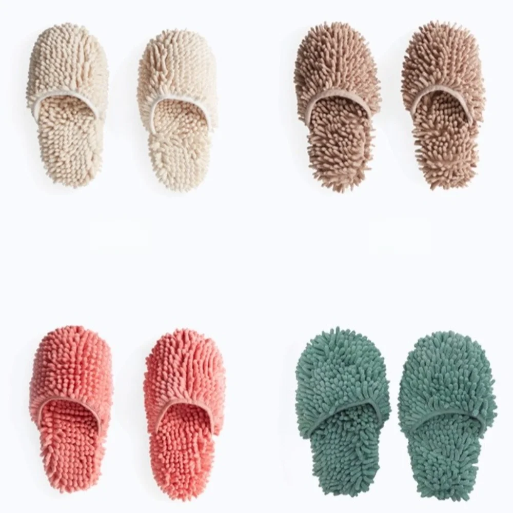 Absorbent Chenille Sucking Water Slippers Microfiber Washable Mopping Slippers Soft Multifunction Dust Cleaning Slippers Kitchen - view 2