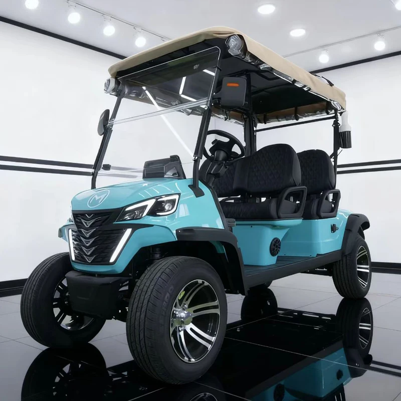 2025 MMC جديد 2 4 6 8 مقعد حافلة لمشاهدة معالم المدينة 4000 واط/7000 واط نادي الصيد عربات التي تجرها الدواب الغولف 48 فولت 60 فولت 72 فولت عربة جولف كهربائية مرفوعة #1