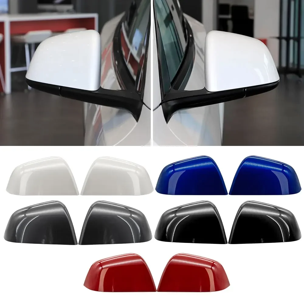 

For Tesla Model Y Car Rearview Mirror Cover Auto Exterior Accessory Door Side Rear View Mirror Shell Replacement 1495593-00-A
