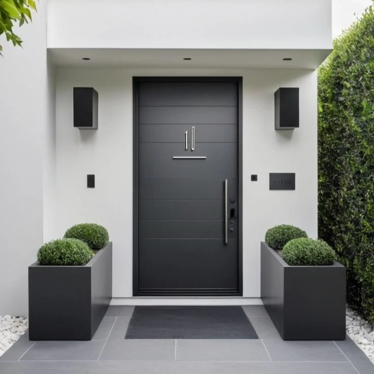 

Exterior Door Home Decoration High Security Aluminium Pivot Door Main Entry Entrance Doors New Design Residential Front Doors