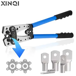 HX-50B Cable Crimping Tool Terminals Crimper Plier Car Auto Copper Ring Terminal Wire Crimp Terminals Soldered Connectors Kit