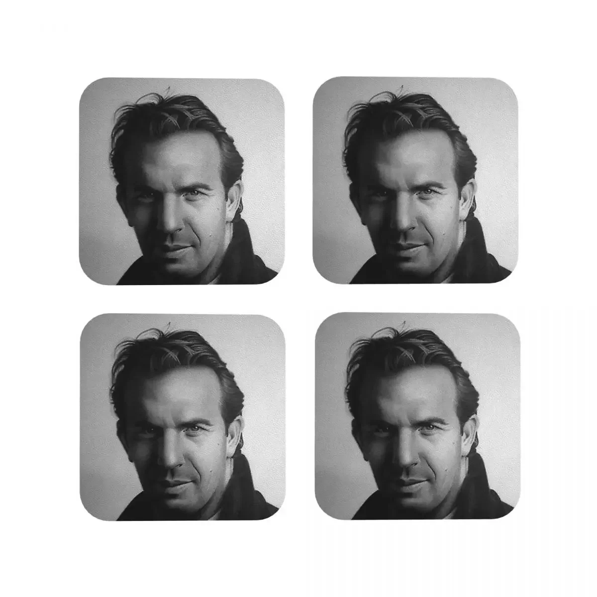 

Подставки Kevin Costner, кухонные подставки, водонепроницаемые изоляционные подставки для чашек и кофе, для декора, домашняя посуда, набор из 4 шт.