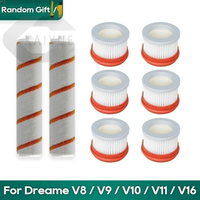 Soft Brush Roller Hepa Filter Replacement Accessories Kit Fit for Xiaomi Dreame V11 V10 V9 V9B V9D V9P V16 V8