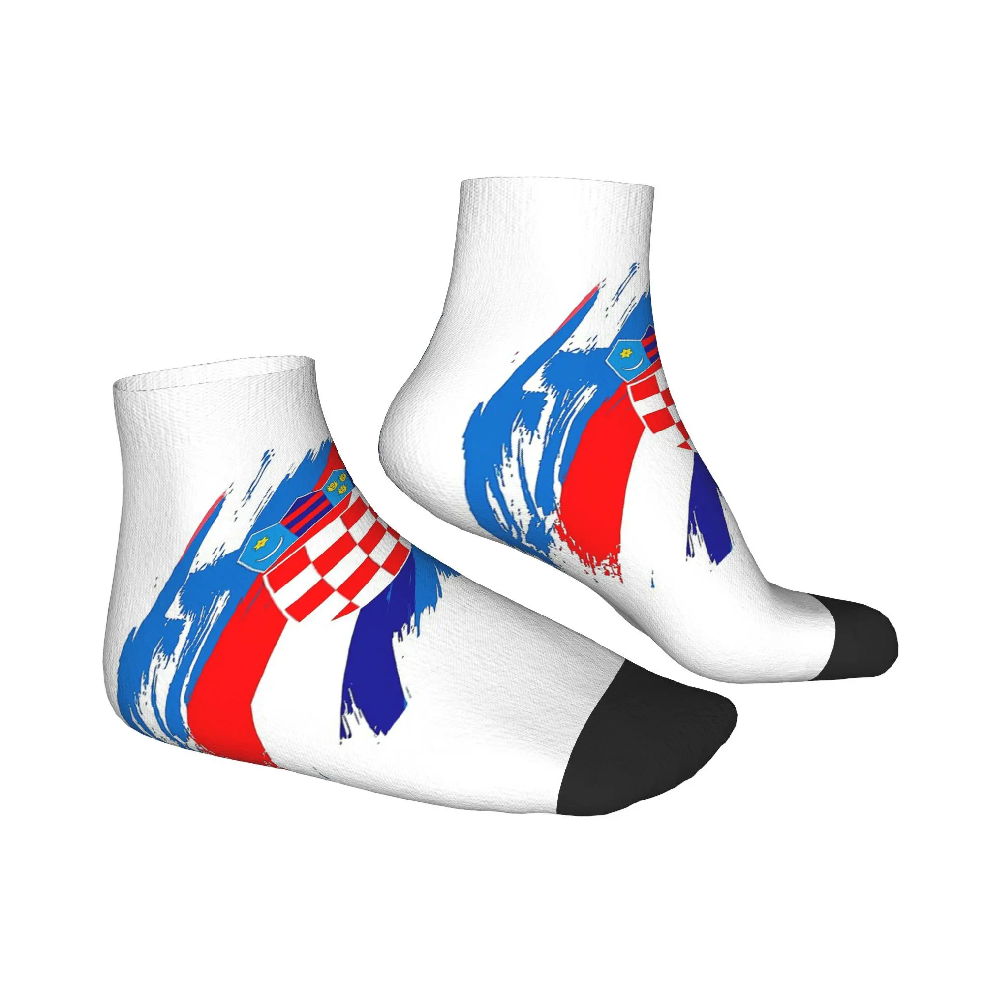 Calzini con bandiera da calcio Croazia per tutte le stagioni Calzini sportivi a tubo centrale Harajuku Calze morbide e divertenti per regali per uomini e donne
