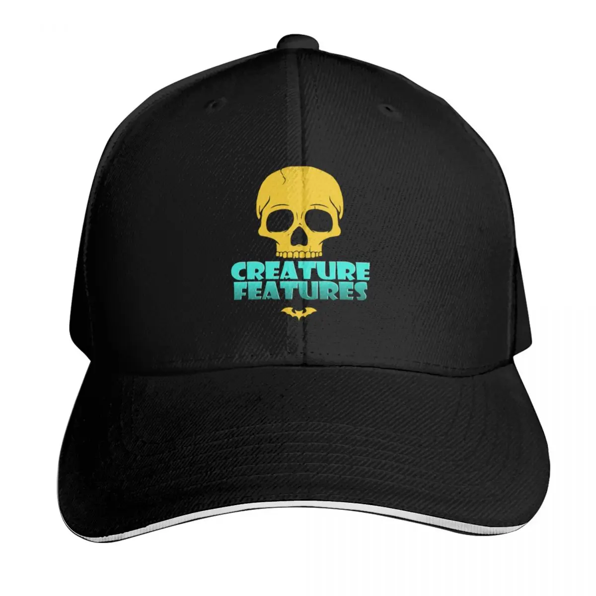 Creature features logo classic t shirt Baseball Cap Summer Beach Travel Streetwear Hip Hop Trendy Vintage Retro Embroidered