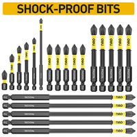 Anti-Slip and Shock-Proof Bits Screwdriver Bits High Hardness Strong Magnetic 25/50/65/70/90/150mm Ph2 Screwdriver Set
