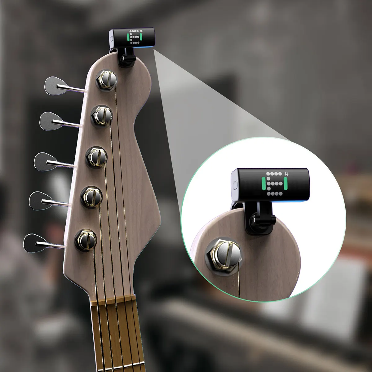 SWIFF A10R Guitar Tuner Clip-On High Precision Micro Tuner for All 12 String Instruments Bass Ukulele Violin Chromatic