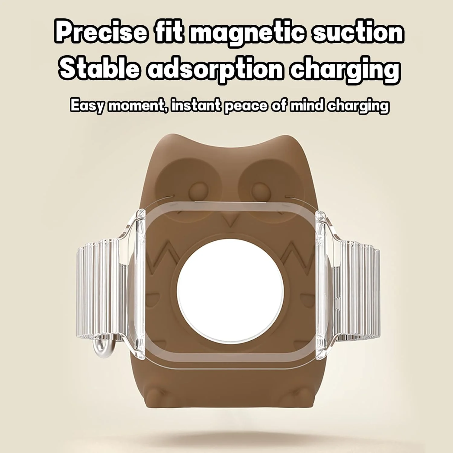 حامل شاحن ساعة على شكل بومة لطيفة متوافق مع السلسلة 9-1 (45 مم، 44 مم، 42 مم، 41 مم، 40 مم، 38 مم) قاعدة شاحن لطيفة S #5