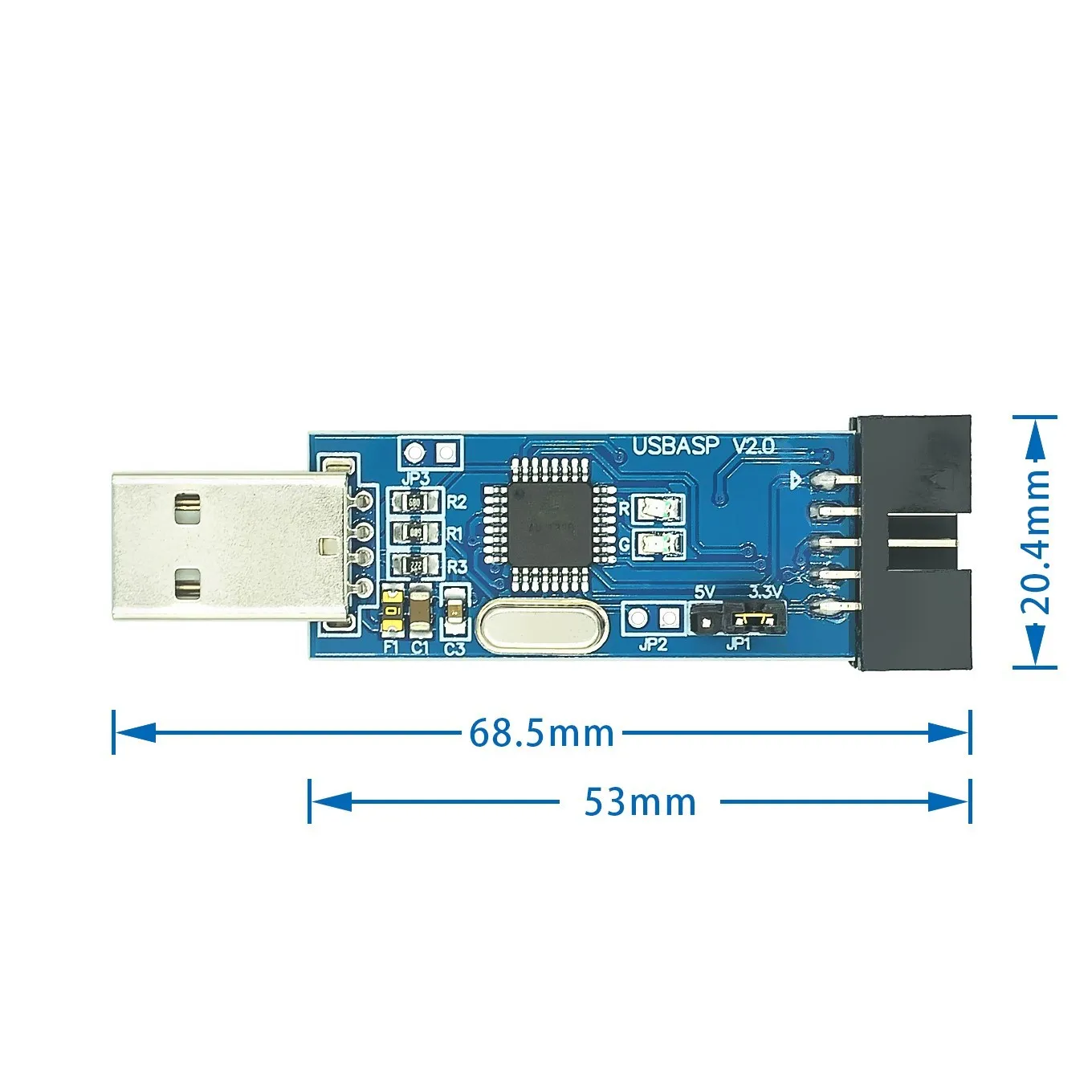 USBASP USBISP AVR مبرمج USB ISP USB ASP ATMEGA8 ATMEGA128 دعم Win7 64K #5