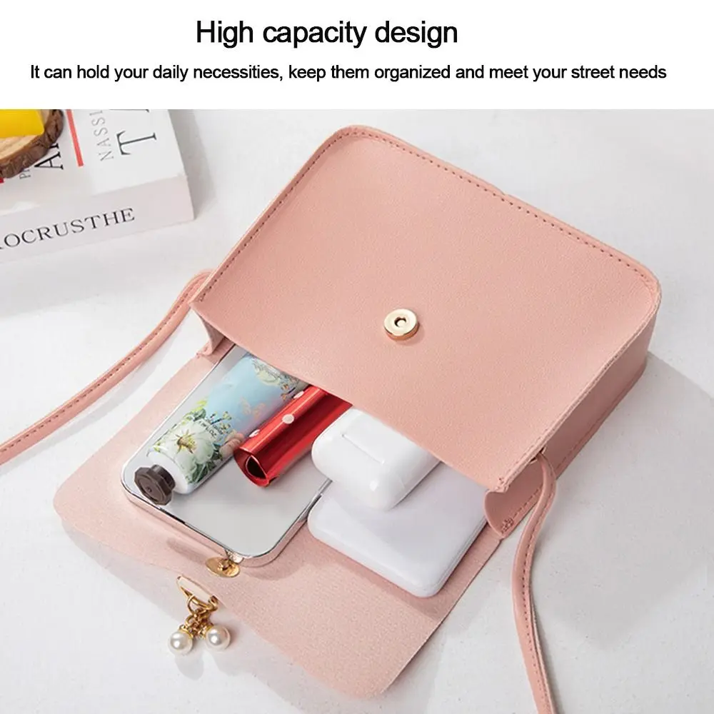 Fashion Multifunctional Shoulder Bag Sundries Storage Small Satchel Storage Totes Mini Square Bag Handbag