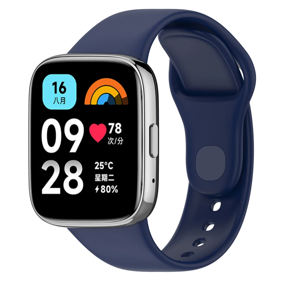 Band voor Xiaomi Redmi Watch 3 Active/Lite riem Siliconen band armband voor Redmi 3 Lite/Active vervangende horlogebanden riem