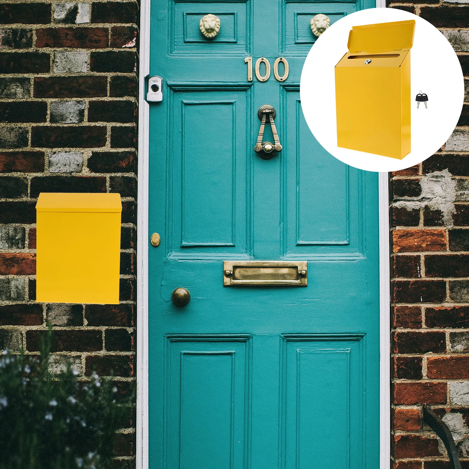 

1 шт., железная почтовая коробка, креативная почтовая коробка в европейском стиле, водонепроницаемый прочный чехол для хранения почты, почтовый ящик, чехол для предложений