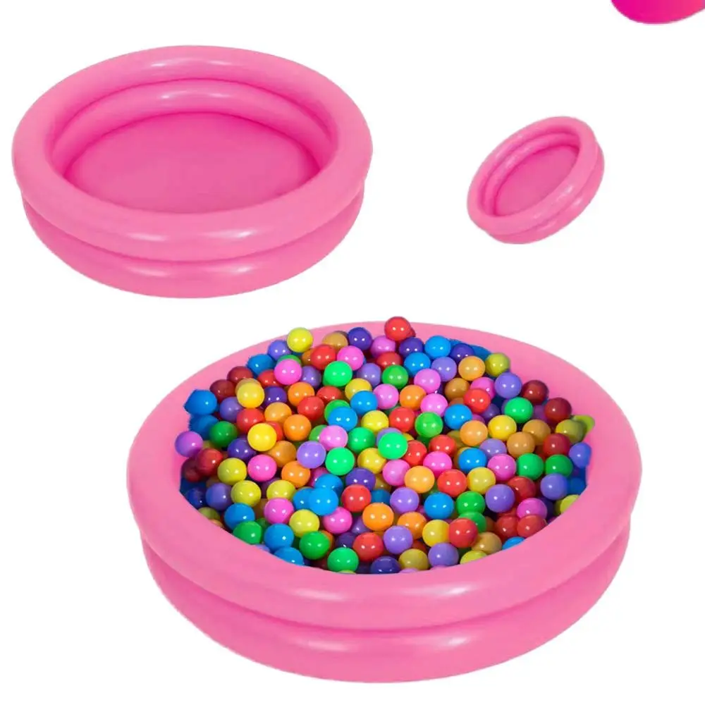 Opvouwbaar opblaasbaar zwembad voor de zomer, 60 cm PVC babyzwembad, rond buitenzwembad, speelbad voor jongens en meisjes