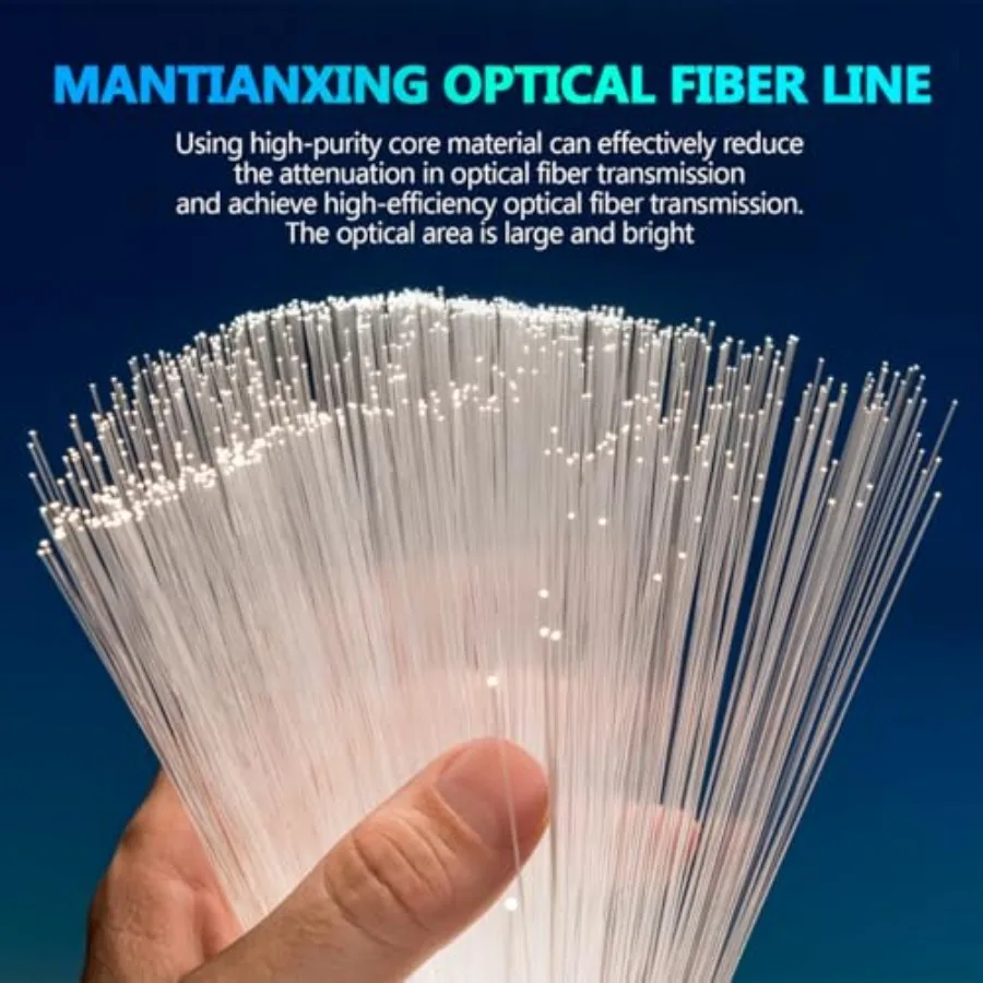 Optical Fiber Cable Lights Guiding Fiber Optic Lighting Party Long Lights Decoration 0.75mm 100