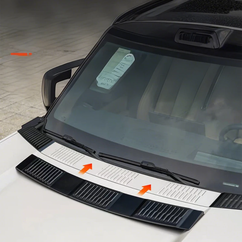 

For BYD Leopard 8 Matte Black Hood Trim & Windshield Lower Cover – Exterior Styling Modification Accessories
