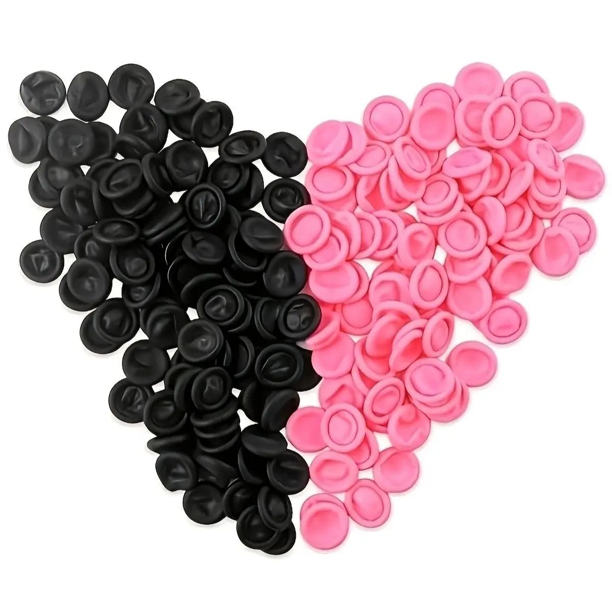 100 Pcs Disposable Silicone Finger Cots Medium Finger Protectors Non-Allergenic Finger Gloves Fingertips for Beauty Manicure