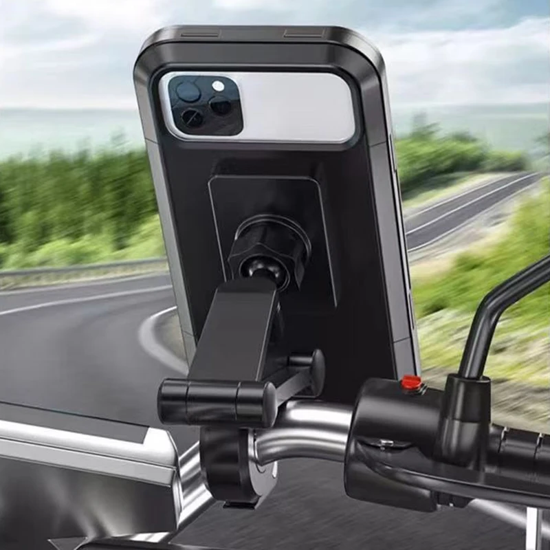 

Waterproof Bike Mobile Phone Holder Support Universal Bicycle GPS 360 Swivel Adjustable Mountain bike Cellphone Holder