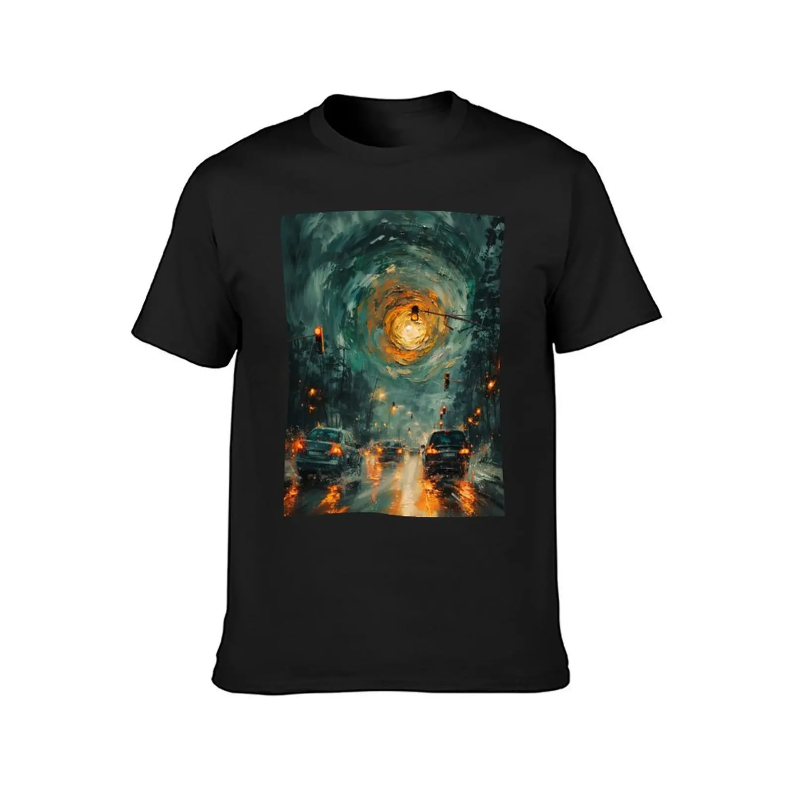 Traffic Vortex T-Shirt vintage clothes oversized t shirts for men pack