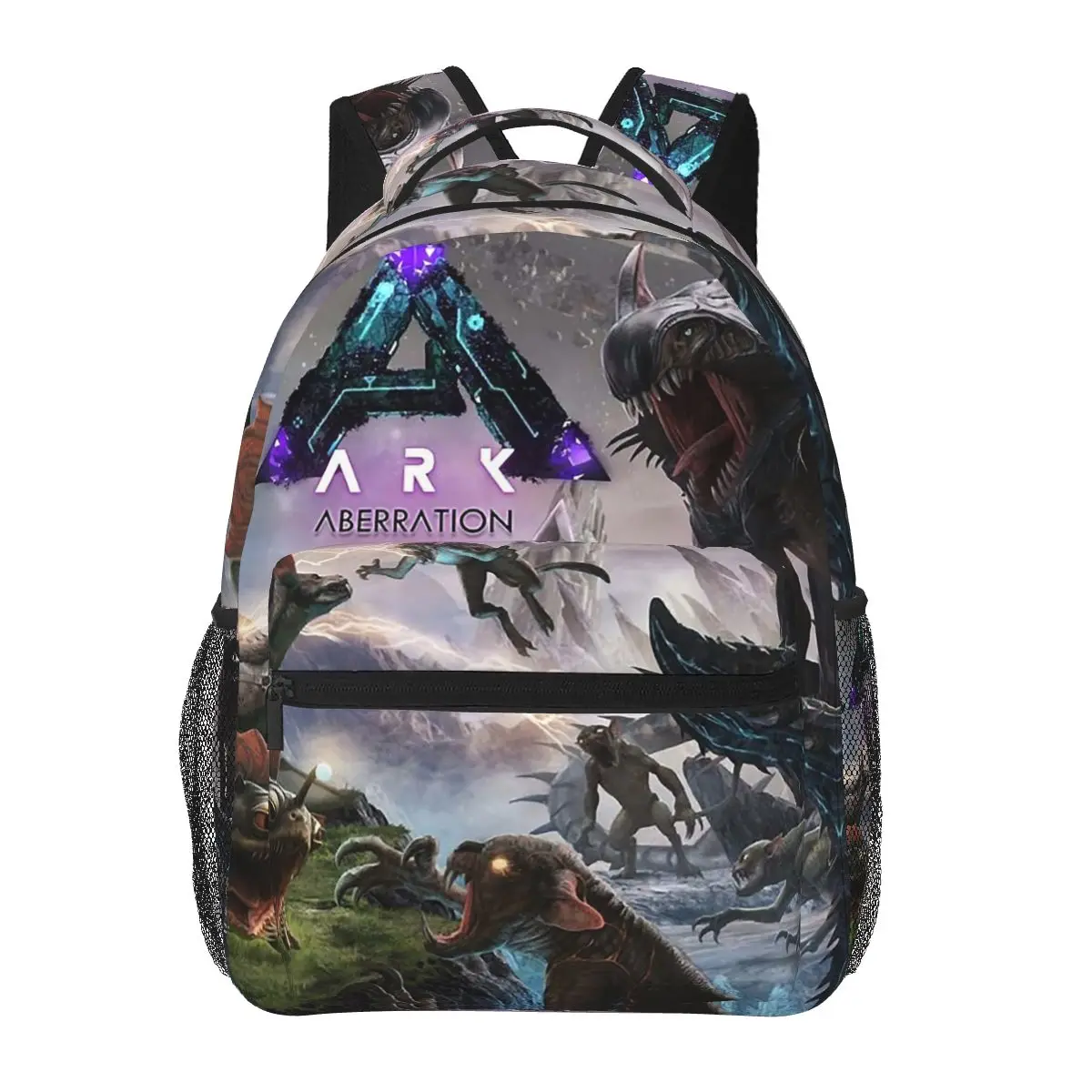 

Women Men Ark Survival Evolved Aberration Poster Backpacks Boys Girls Bookbag Children School Bags Kids Rucksack Shoulder Bag