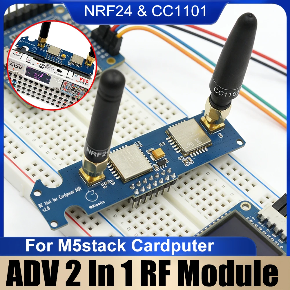 For M5stack Cardputer ADV 2 In 1 RF Module Enhanced Antenna Stability Tool ADV Dual-Band RF Modules