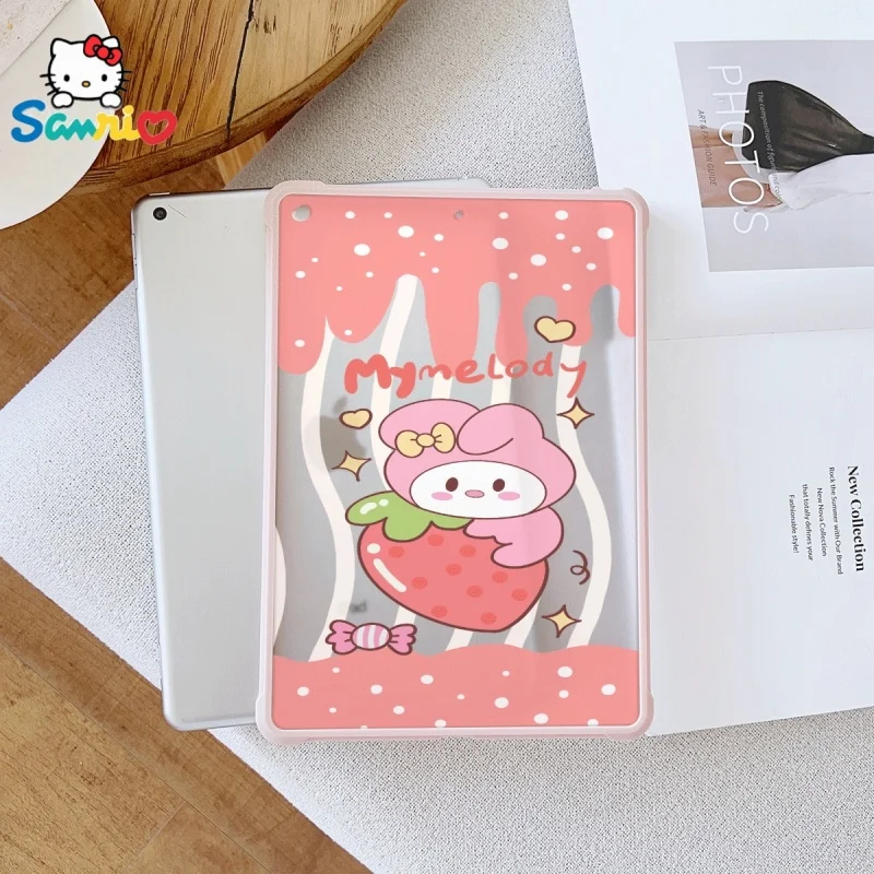 

Sanrio My Melody pattern Pink iPad Transparent Drop Case, suitable for iPad Pro 2022/2024, iPad Air 3/5, iPad Mini 6, iPad 6/10