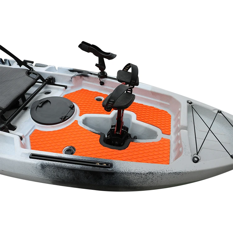 Logo personalizzato stampato senza kayak da pesca con pedali gonfiabili/barca con pedali Materiale scafo LLDPE
