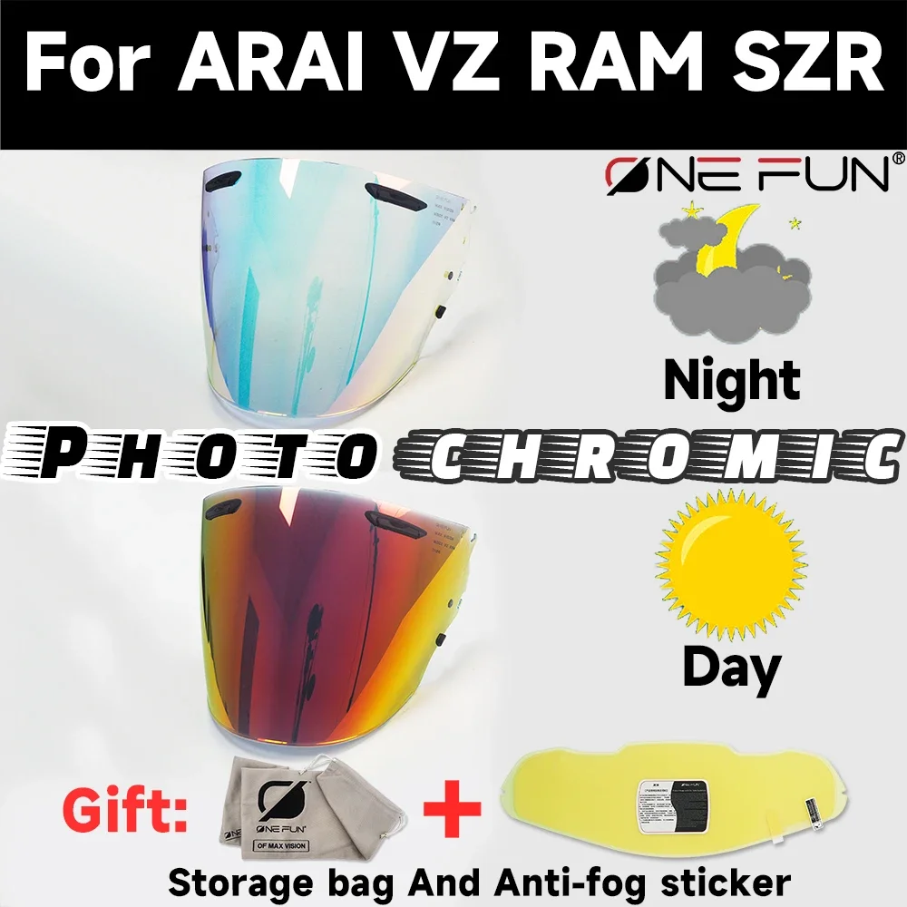 VZ Photochromic visor for Ar and ai VZ RAM SZR VAS-Z SZ-R VAS SZ-R EVO Replacement Helmet Scratch-resistant,Uv-Protected