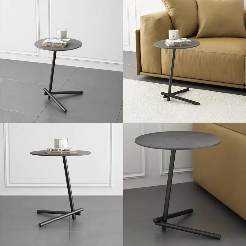 for New arrival side table popular furniture modern coffee table white round marble coffee side table set