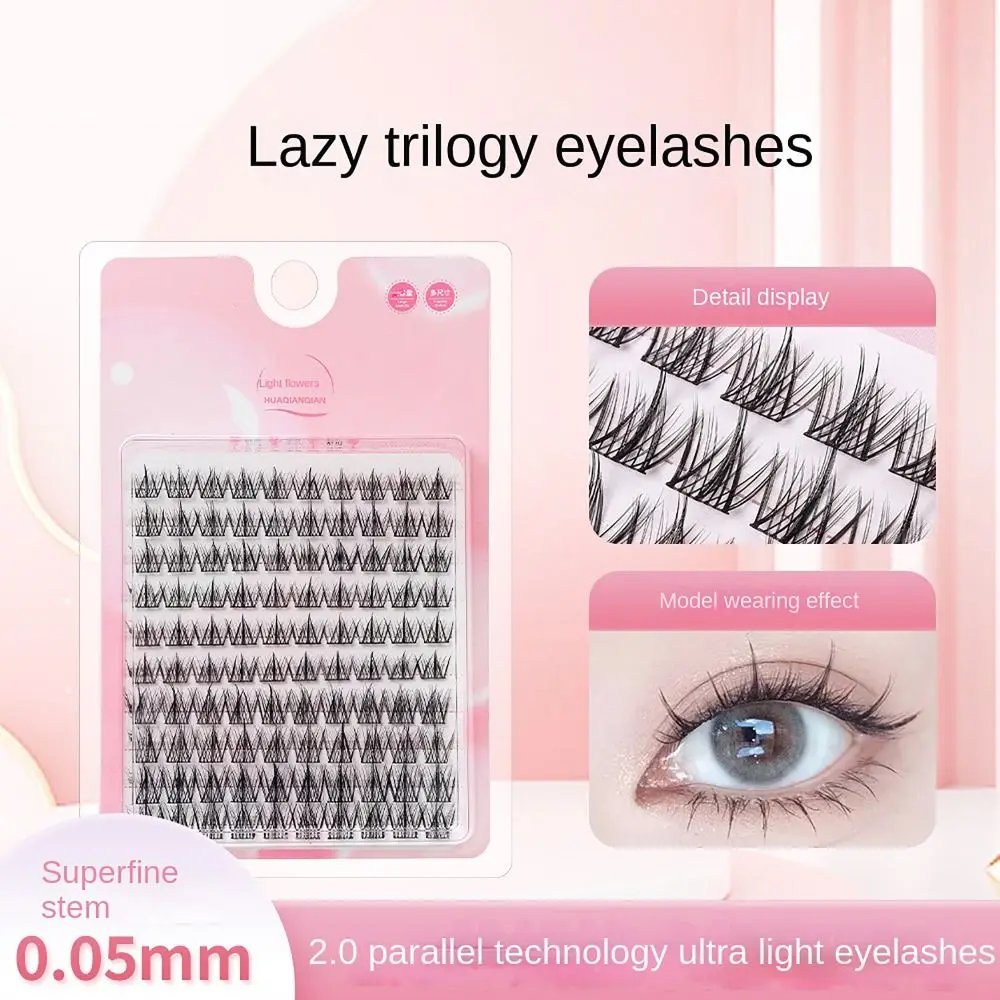 Eye Makeup False Volume Eyelashes 8styles Wispy Long Grafting Lashes Self-Adhesive Big Eyes Effect Eyelash Extension