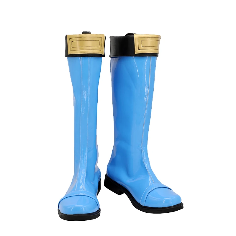 Buty do cosplayu Ninpu Sentai Hurricaneger Nanami Nono HurricaneBlue, niebieskie buty