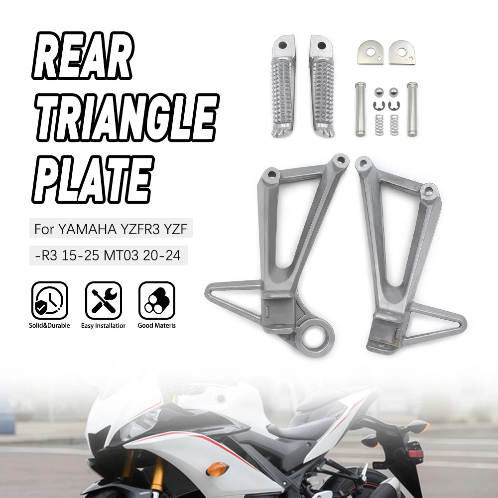 

Replacment Rear FootPeg Footrest Bracket For Yamaha YZF R3 YZF-R3 2015-2018 2019-2025 MT03 2016-2024 Passenger Motorcycle
