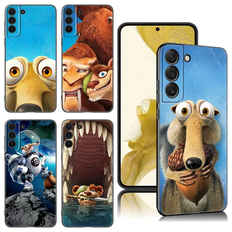 Anime Ice Age Handy hülle für Samsung Galaxy S20 S21 S23 Fe S22 Ultra S10E S10 Lite S8 S9 plus S7 Rand schwarz Silikon hülle