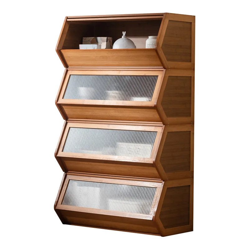 Bookshelf Shelf Floor-to-ceiling toy storage Book cabinet Locker Living room can be stacked Modular