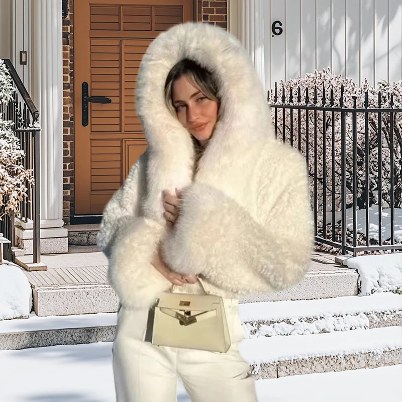 Casaco de vison feminino peludo slouchy eco casaco para senhora engrossado inverno jaqueta falsa feminina