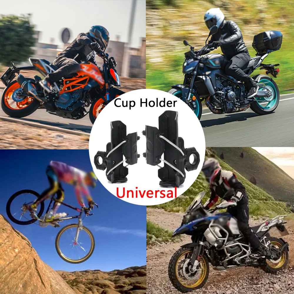 

Motorcycle 32-77mm Water Cup Holder For R1200GS R1250GS F750GS F850GS R1300GS ADV G310GS For MT09 Tenere 700 TRK502 V-Strom 650