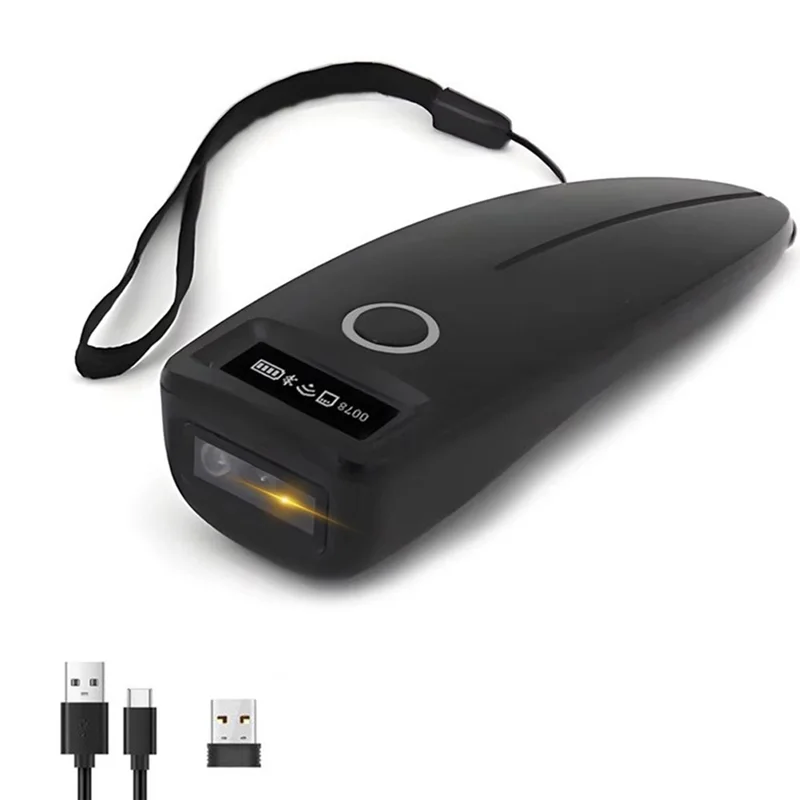 

Сканер штрих-кода 2,4G Беспроводной/USB Проводной/Bluetooth с поддержкой 1D 2D Mini QR PDF417 EAN13 Data Matrix Считыватель штрих-кодов