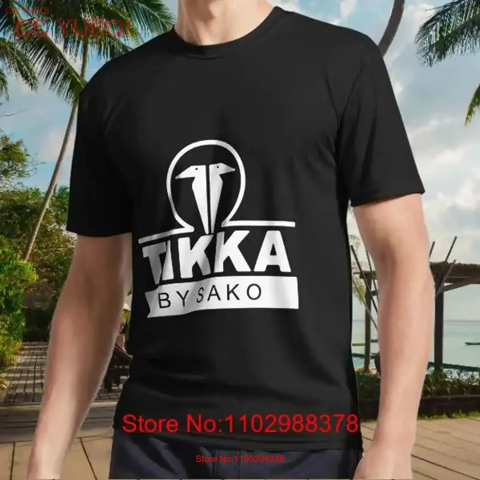 

Новая футболка TIKKA от SAKO с логотипом Firearms Gun, мужская забавная футболка размера от S до 5XL, винтажный стираный топ для повседневной носки, стильная графика