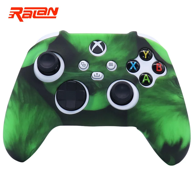 New Silicone Soft Protective Gamepad Cases Game Handle Joystick Cover with Stick Grip  Caps For Xbox Series S/X Controller Skin