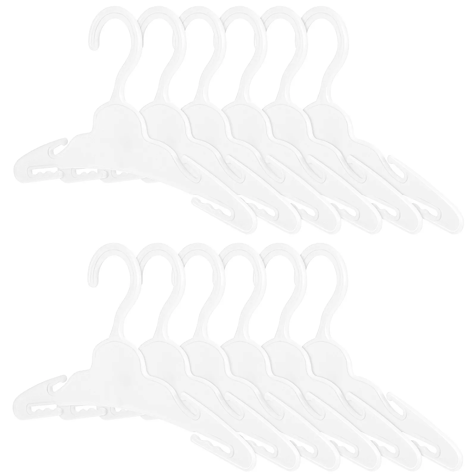 

12Pcs Mini Clothes Hangers Clothes Organizer Real Function Wardrobe Accessories Small Closet Rack Dollhouse Accessories