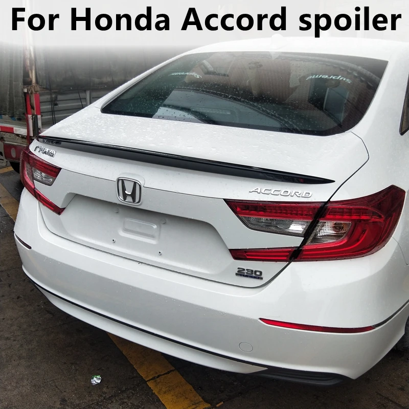 For Honda Accord spoiler 2018 2019 2020 2021 2022 Rear Accord 10th Trunk Lid Car Spoiler High quality ABS material spoiler