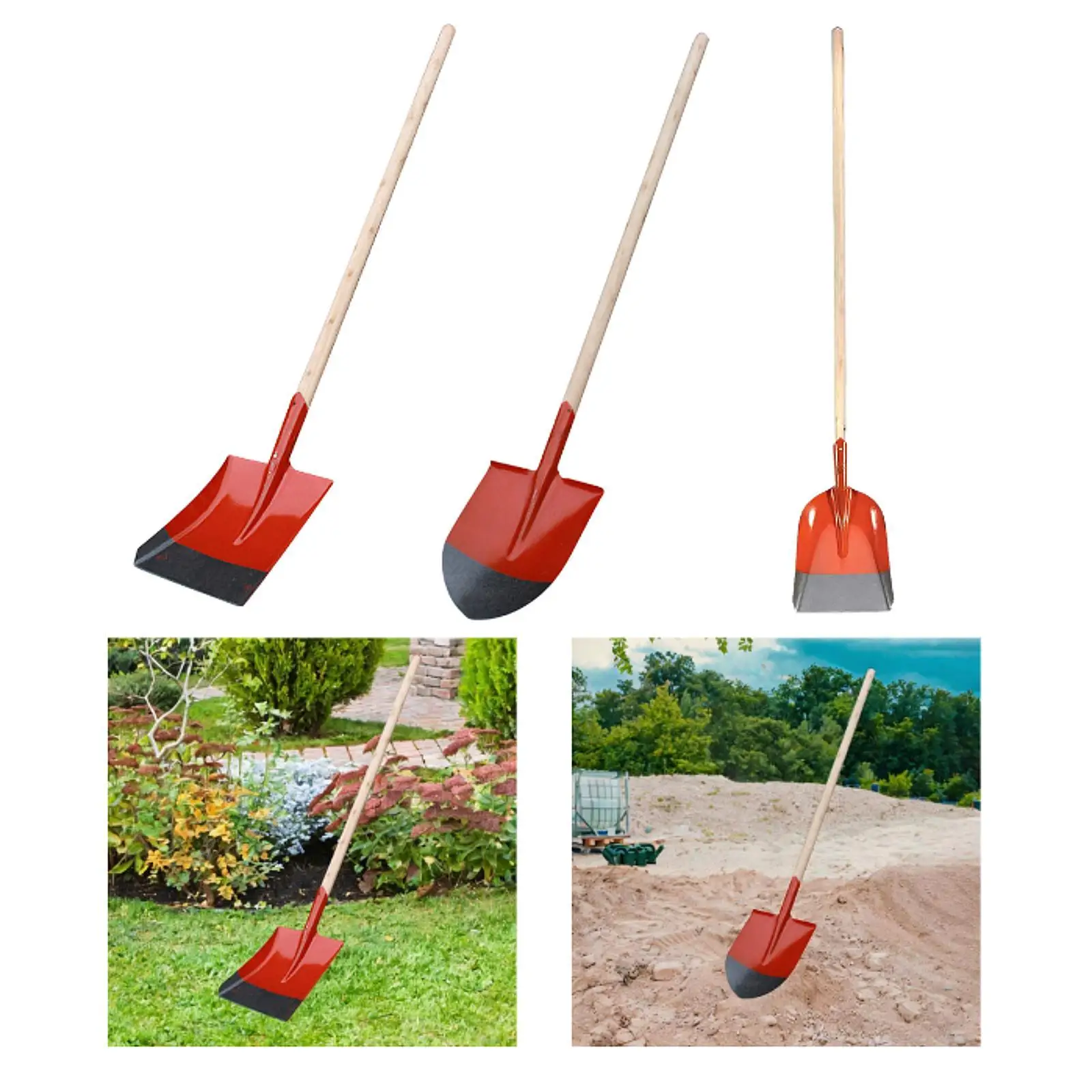 

Garden Shovel with Wooden Handle Garden Digging Tools for Digging Trenching