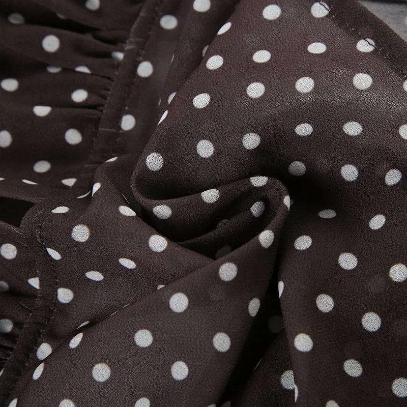 Sommer Y2K Damen Polka Dot Print ärmellose Weste Vintage Camisole mit Spaghettiträger Schal Streetwear Top – Detail 15