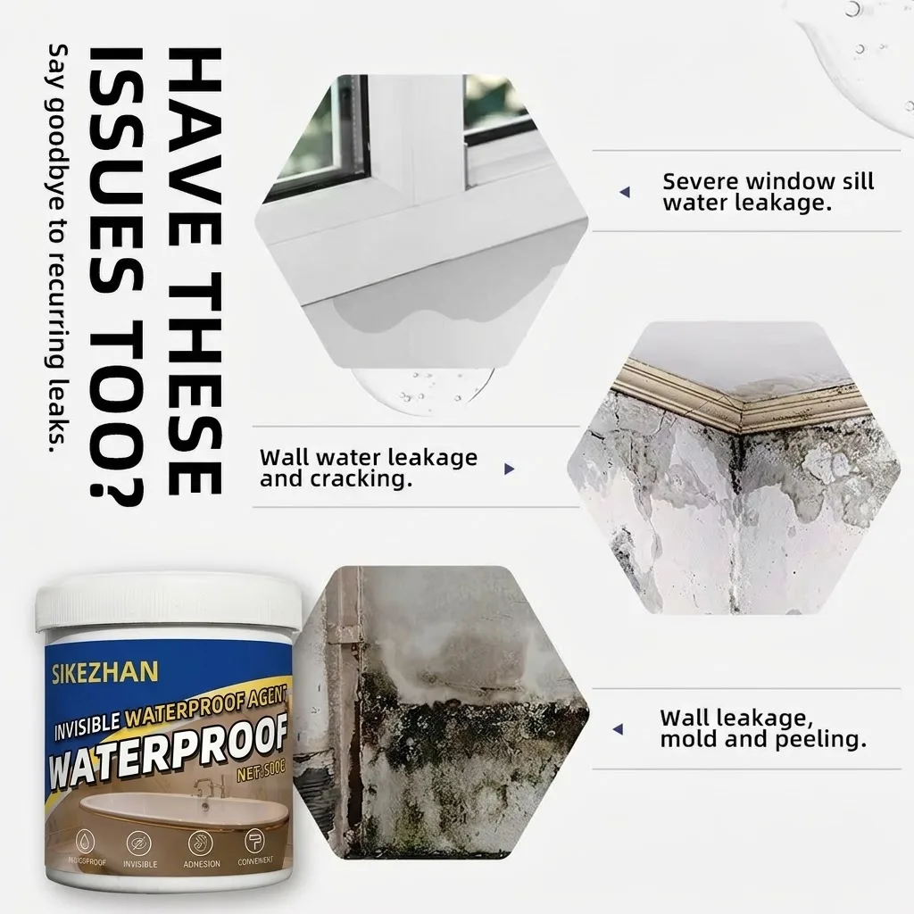 Ultra-Strong Invisible Waterproof Sealant for RVs - Transparent Repair Adhesive, Ideal for Interior & Exterior Use RV Sealants