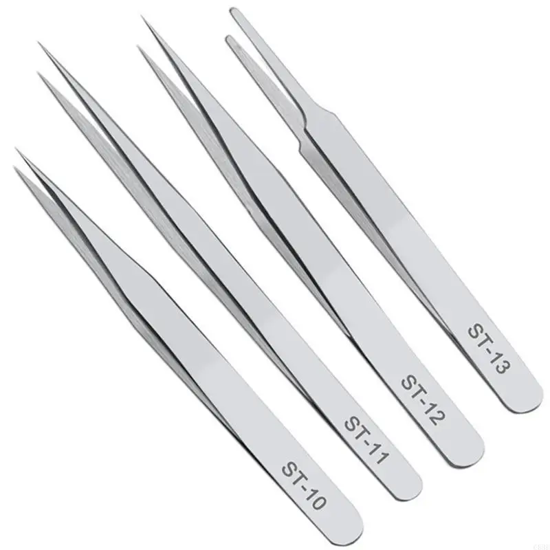 

1Set Tweezers Multipurpose Straight Elbow Tweezer Pinch Small Objects